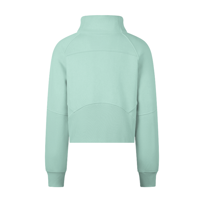 Cropped Half-Zip Sweatshirt