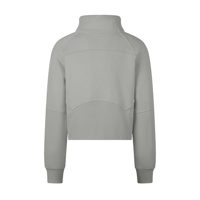 Cropped Half-Zip Sweatshirt