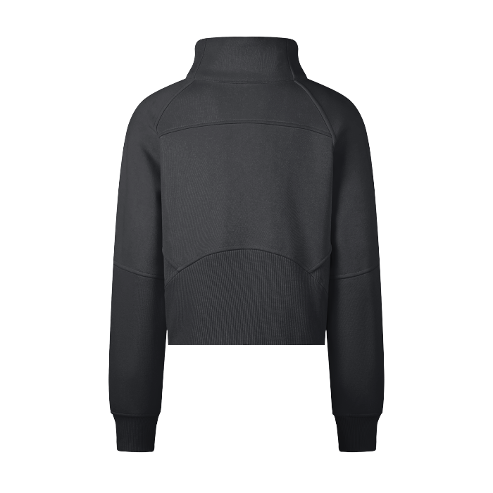 Cropped Half-Zip Sweatshirt